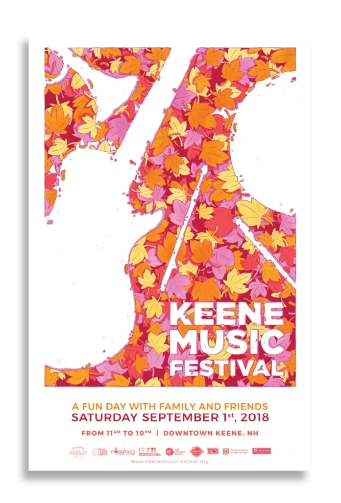 2018 keene music festival poster